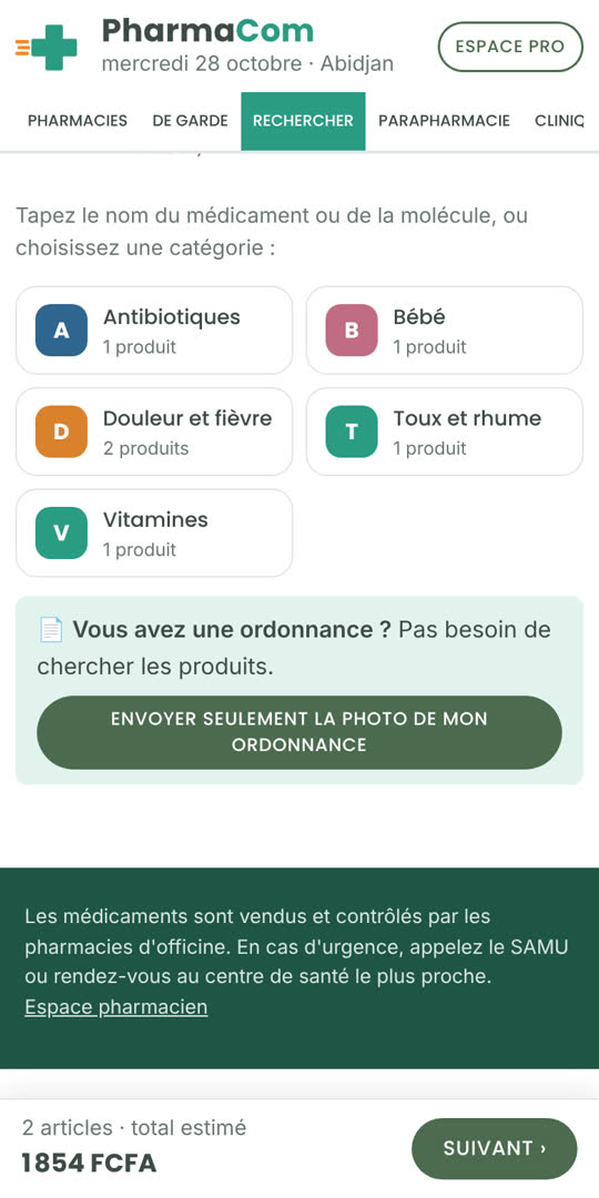 Commander avec la photo de l'ordonnance